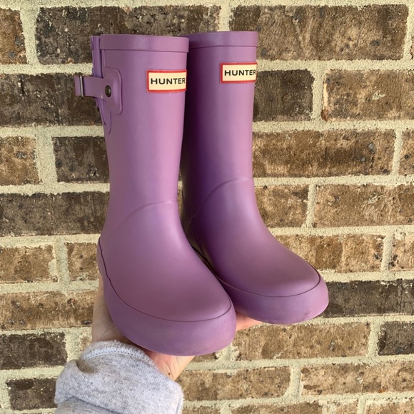girls purple rain boots